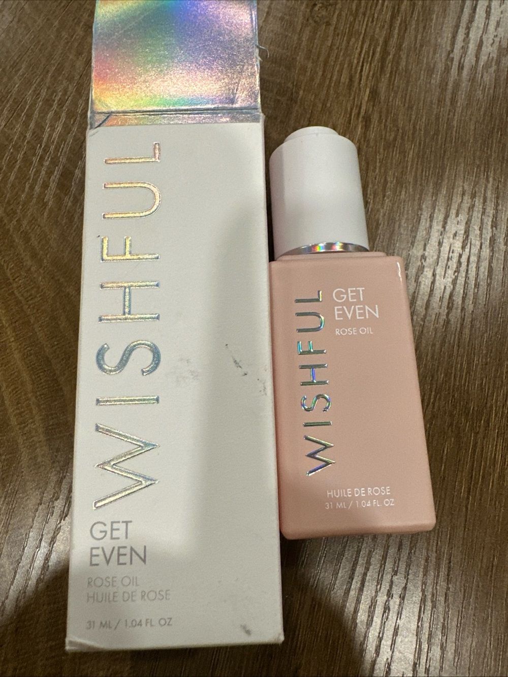 Huda Beauty Wishful Get Even Rose Face Oil 1.04 Fl Oz Full Size NEW IN BOX